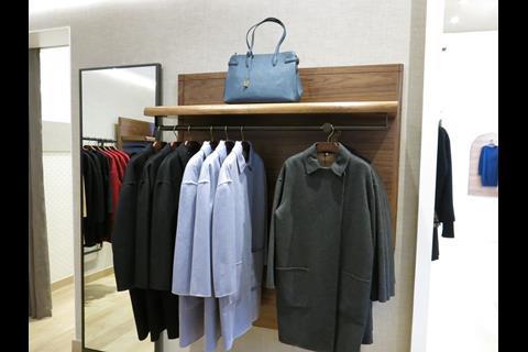 Overcoats at the newly refitted Jaeger store in Chelsea